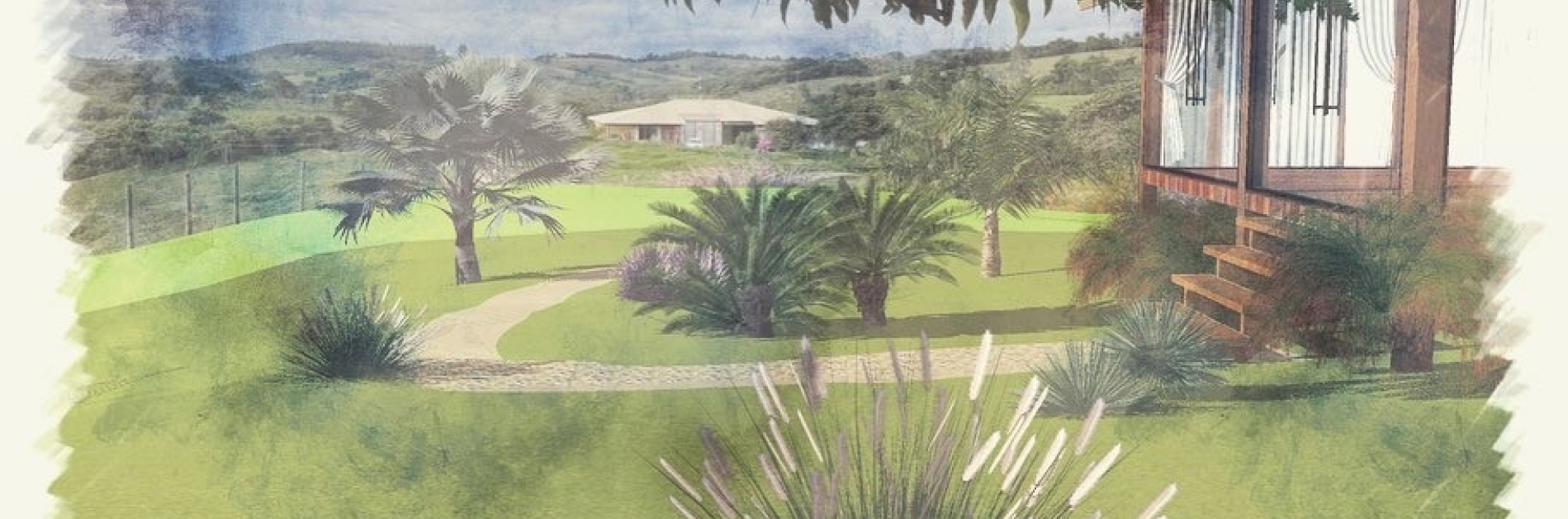 Projeto paisagístico da vinícola Mil Vidas